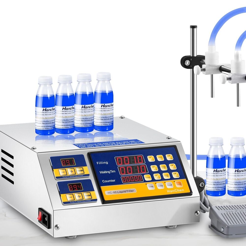 Hanchen Liquid Filling Machine Automatic Bottle Filler 1-135 Fl Oz